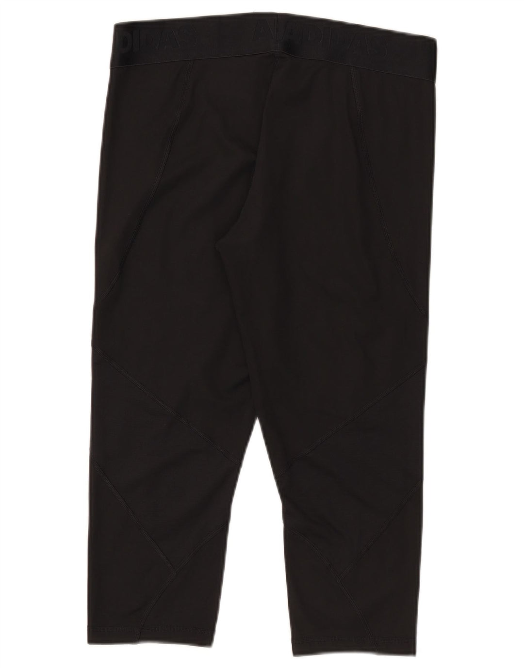 Женские леггинсы-капри Adidas Tech Fit UK 16/18, большой черный полиэстер