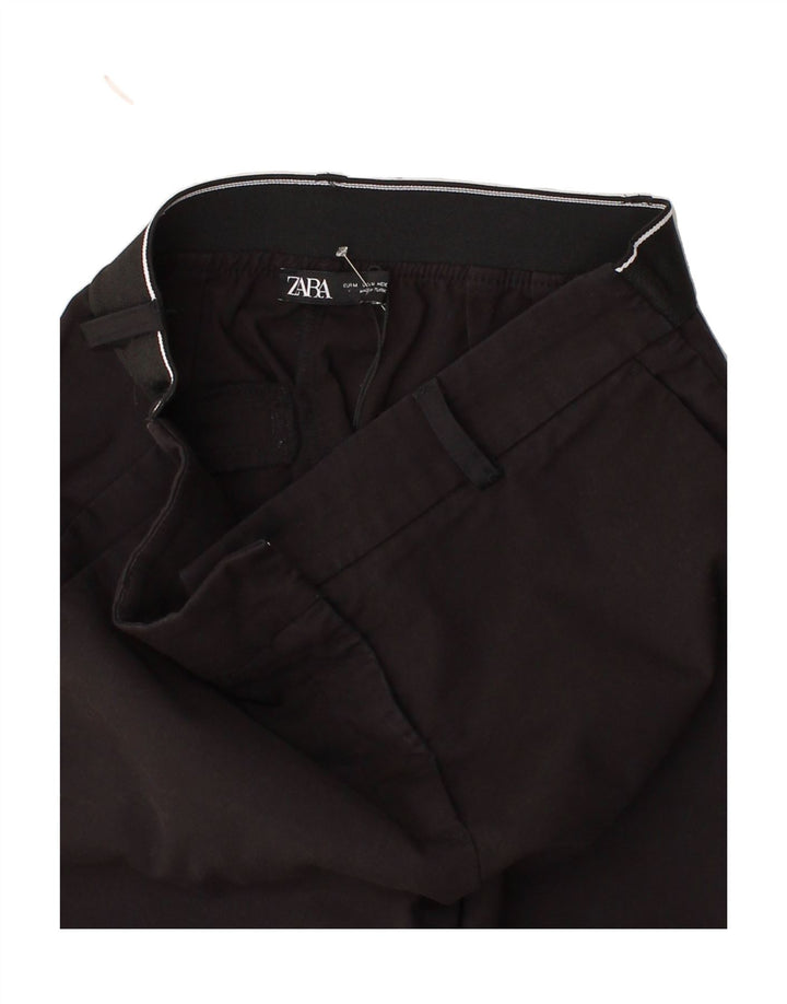 ZARA Womens Slim Chino Trousers Medium W30 L27 Black Cotton Vintage Zara and Second-Hand Zara from Messina Hembry 