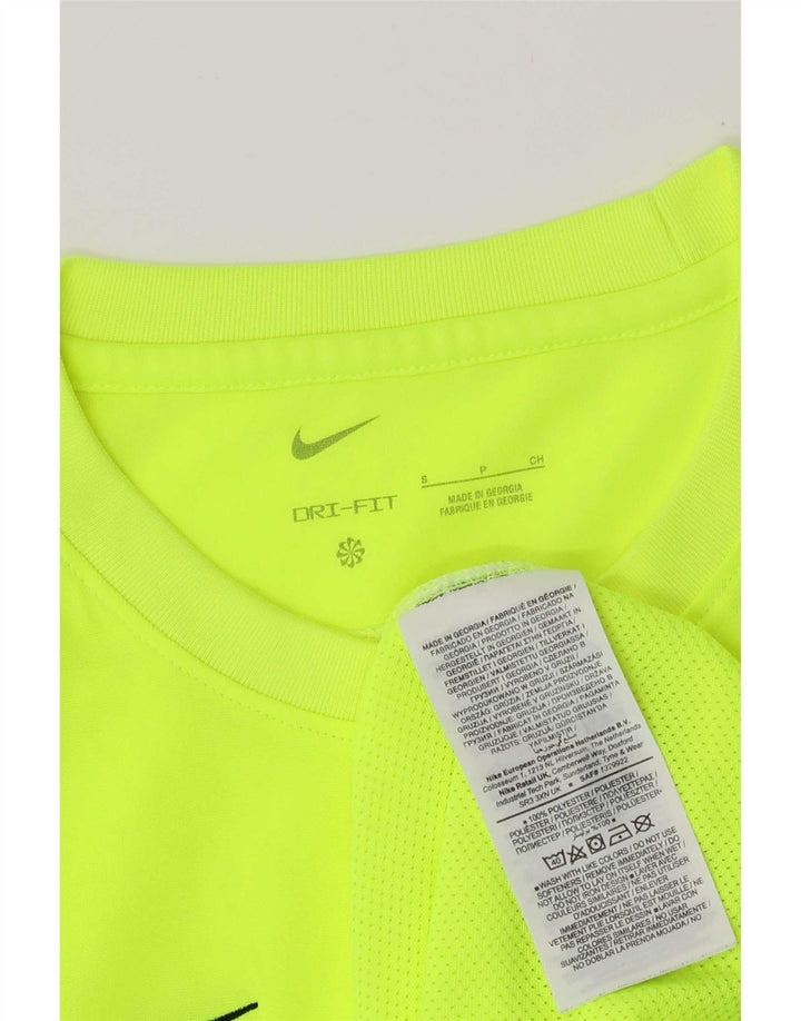 Мужская футболка Nike Dri Fit, маленький зеленый полиэстер