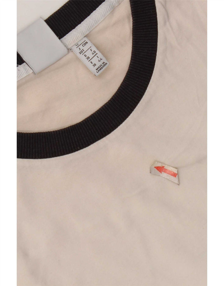 Женская футболка Adidas Top UK 12 Medium White Cotton