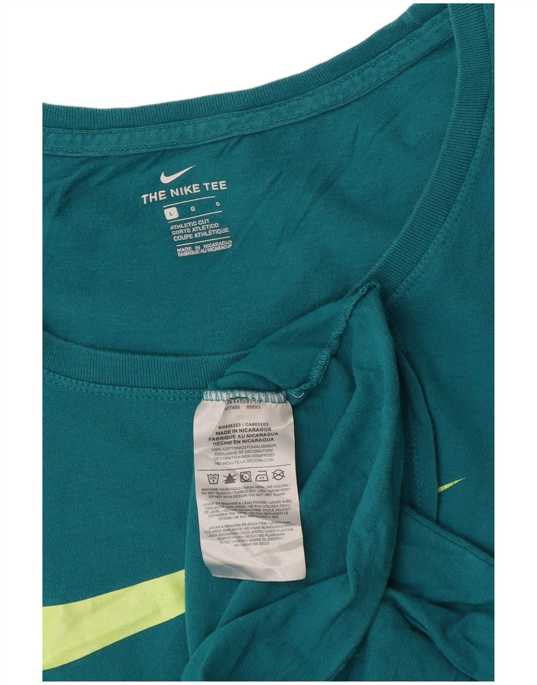 Женская футболка спортивного кроя с рисунком NIKE Top UK 16, большой синий хлопок