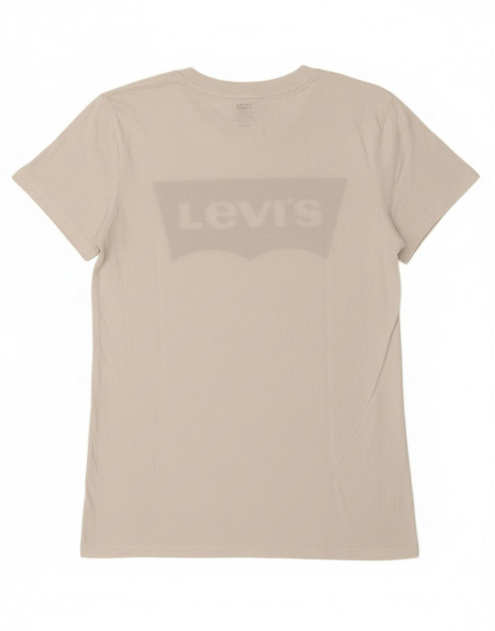 LEVI'S Mens Graphic T-Shirt Top XS White Cotton