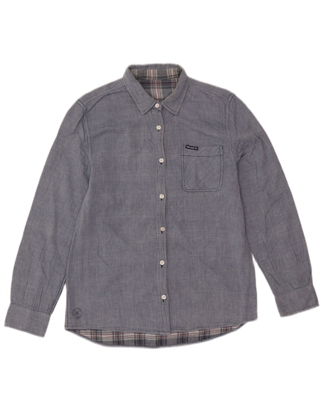 Рубашка женская PEPE Jeans UK 14 средний синий