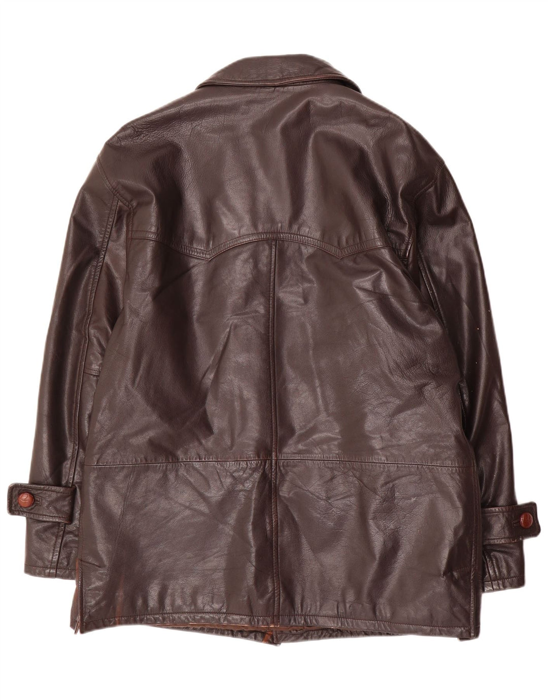 Винтажная мужская кожаная куртка IT 48 Medium Brown Leather