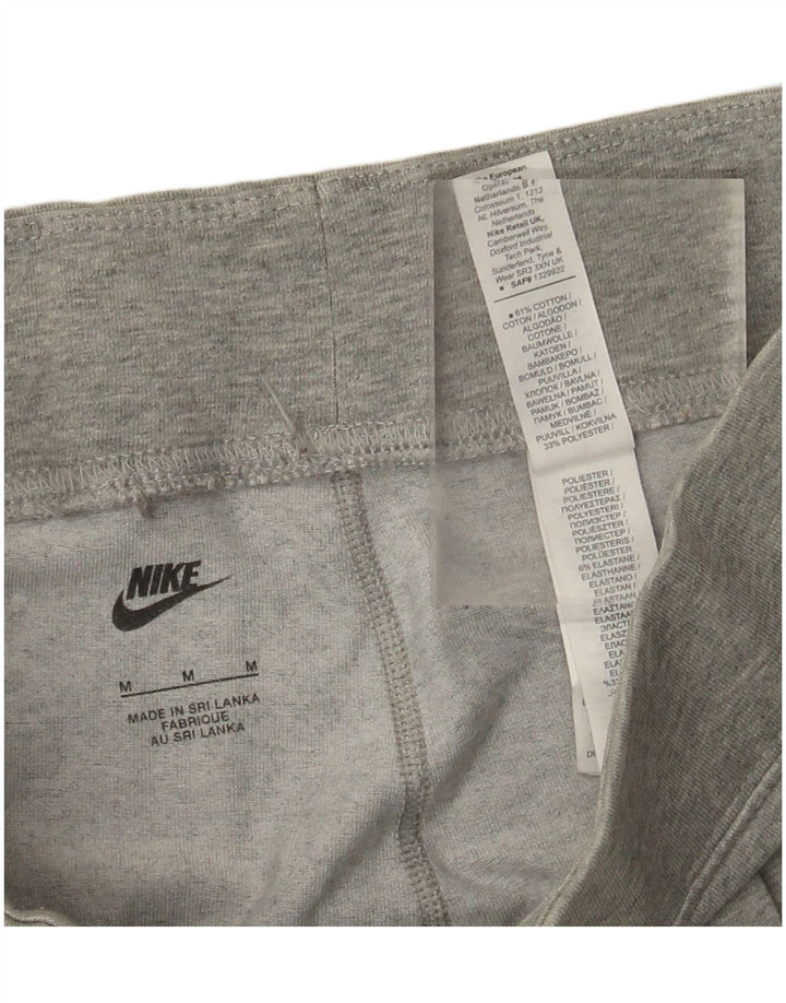 Женские леггинсы с рисунком Nike UK 12, хлопок среднего серого цвета
