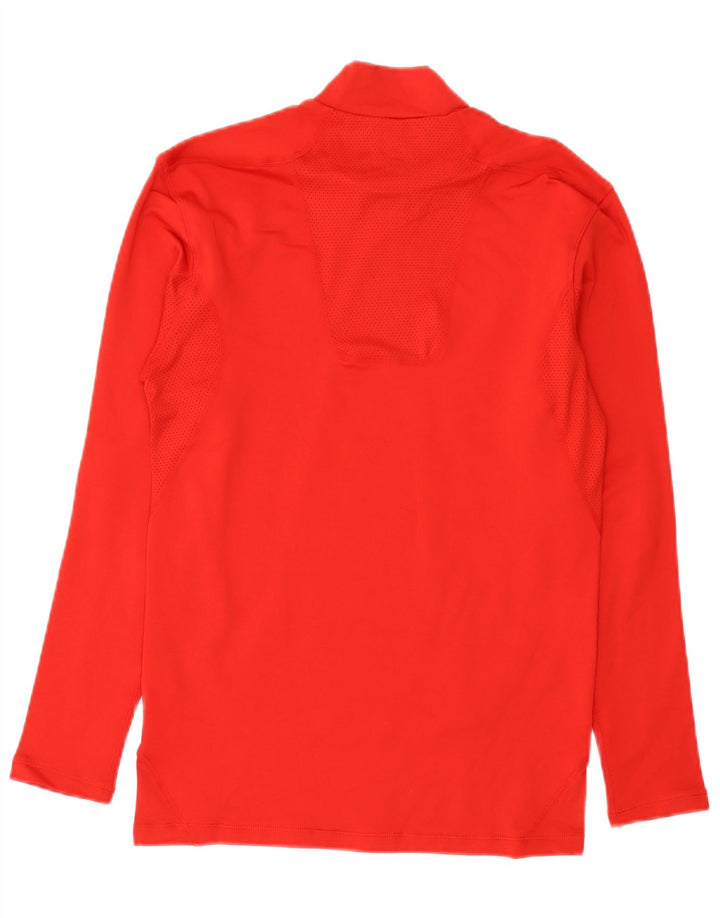 Мужской топ Nike Dri Fit с длинным рукавом, большой красный полиэстер