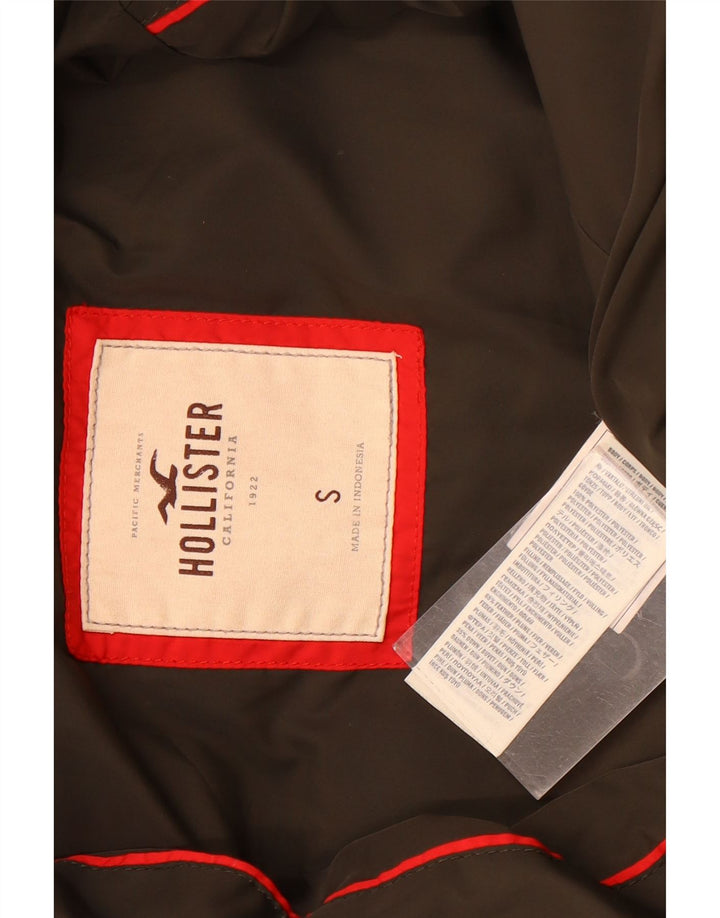 Женская утепленная куртка с капюшоном Hollister UK 10, маленький цвет хаки, полиэстер