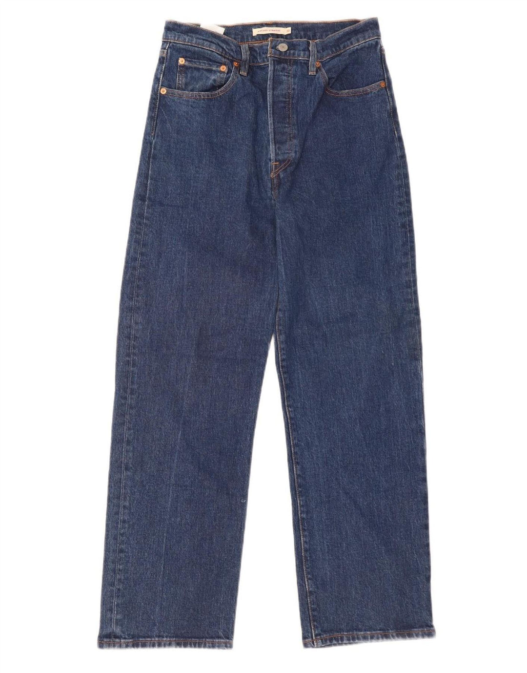 Женские прямые джинсы LEVI'S Ribcage W30 L29, синий хлопок