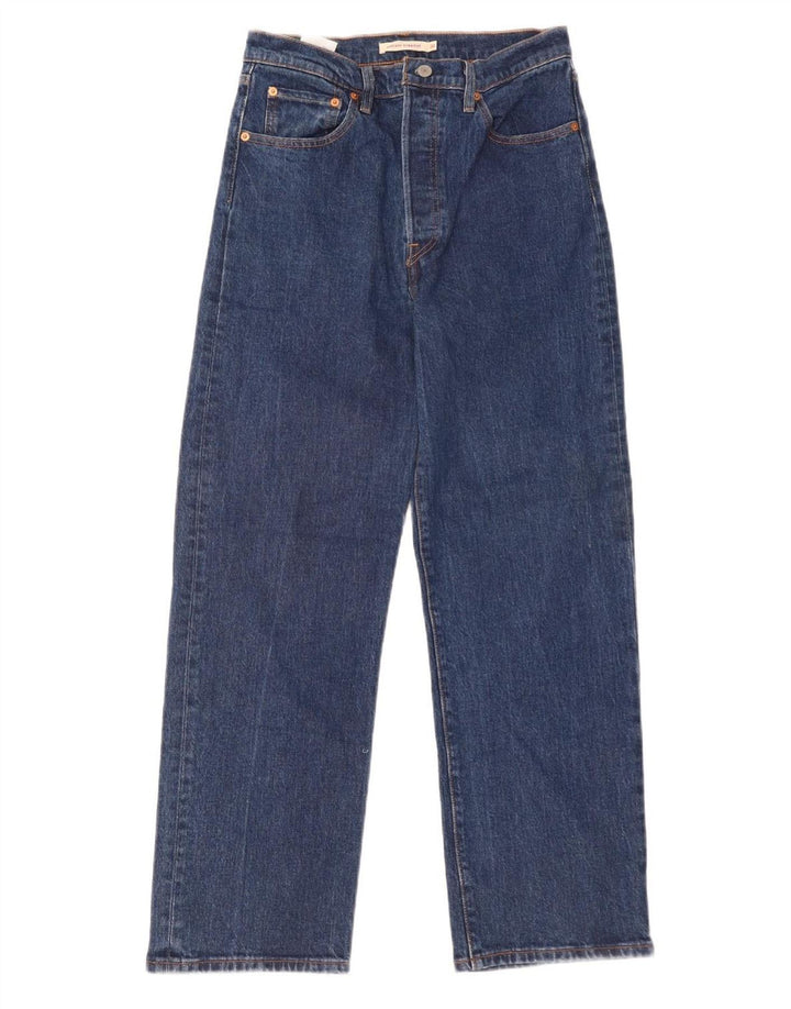 Женские прямые джинсы LEVI'S Ribcage W30 L29, синий хлопок