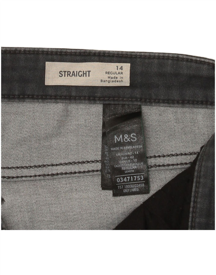 Женские прямые джинсы Marks & Spencer Regular, Великобритания 14, большие W32 L30, серые