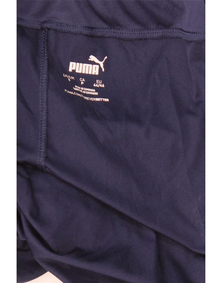 Мужские спортивные шорты Puma, маленькие, темно-синие, с цветными блоками