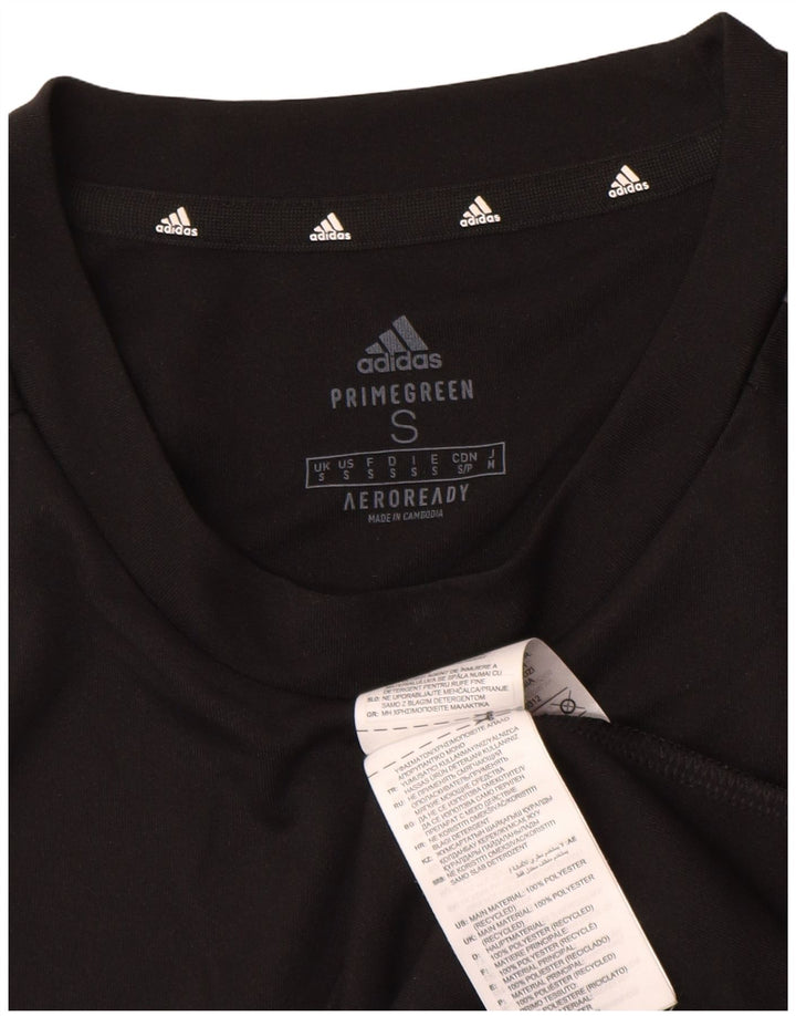 Мужская футболка Adidas Aeroready с рисунком, маленький черный полиэстер