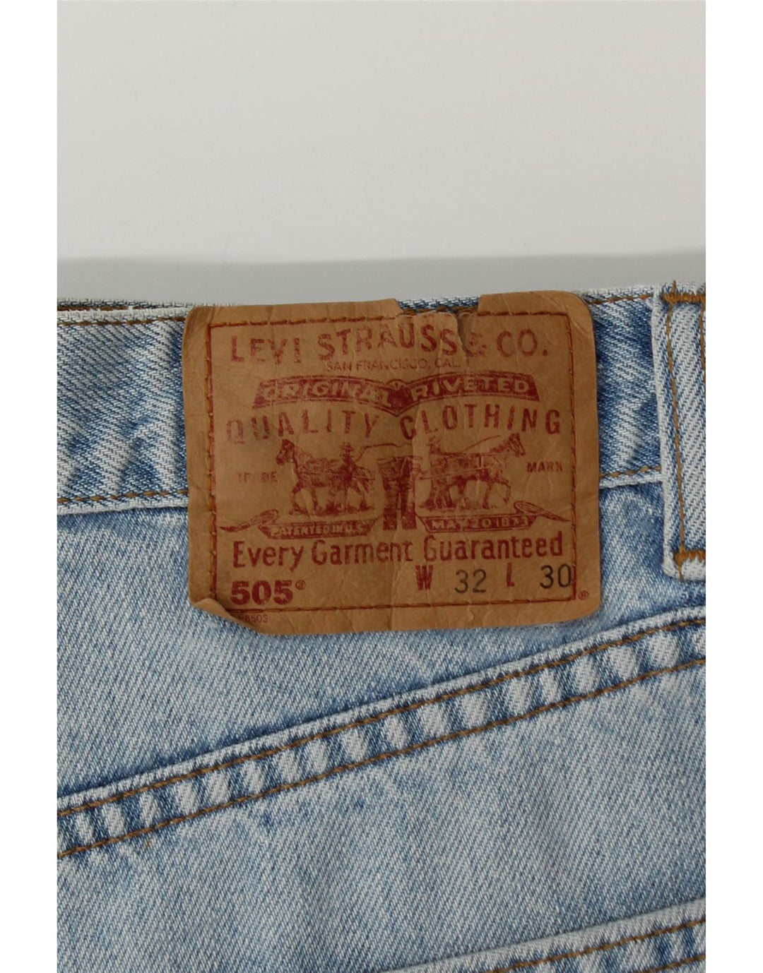 Мужские прямые джинсы Levi's 505 W32 L30 синие, хлопок