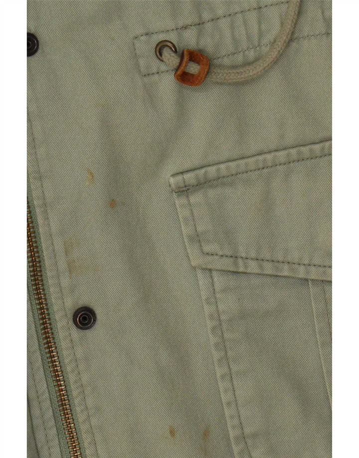 Женская универсальная куртка с капюшоном Levi's UK 10, маленькая, зеленая, хлопок