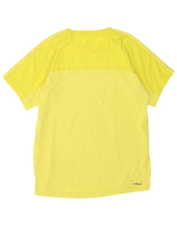 Adidas Мужская футболка Climalite Top Medium Yellow Cotton