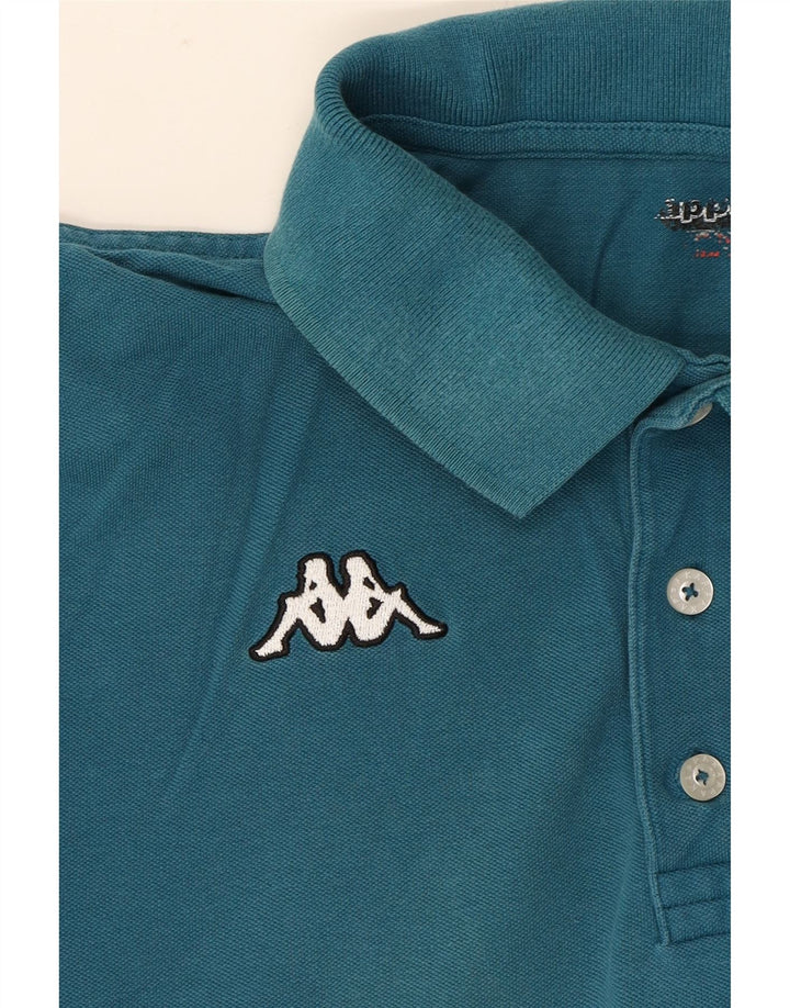 KAPPA Mens Polo Shirt Large Green Cotton Vintage Kappa and Second-Hand Kappa from Messina Hembry 