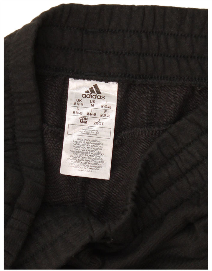 Женские спортивные брюки Adidas с графическим рисунком, джоггеры, Великобритания, 12/14, средние, черные