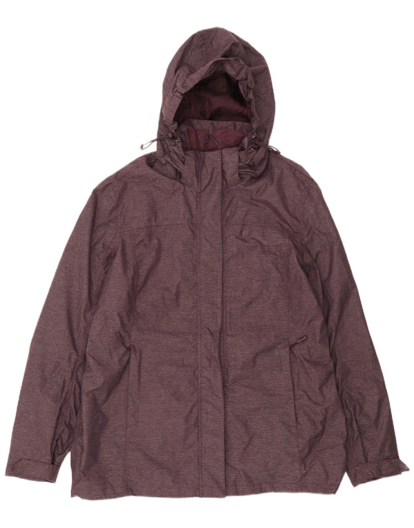Женская ветровка с капюшоном Mountain Warehouse UK 18 XL, коричневый нейлон