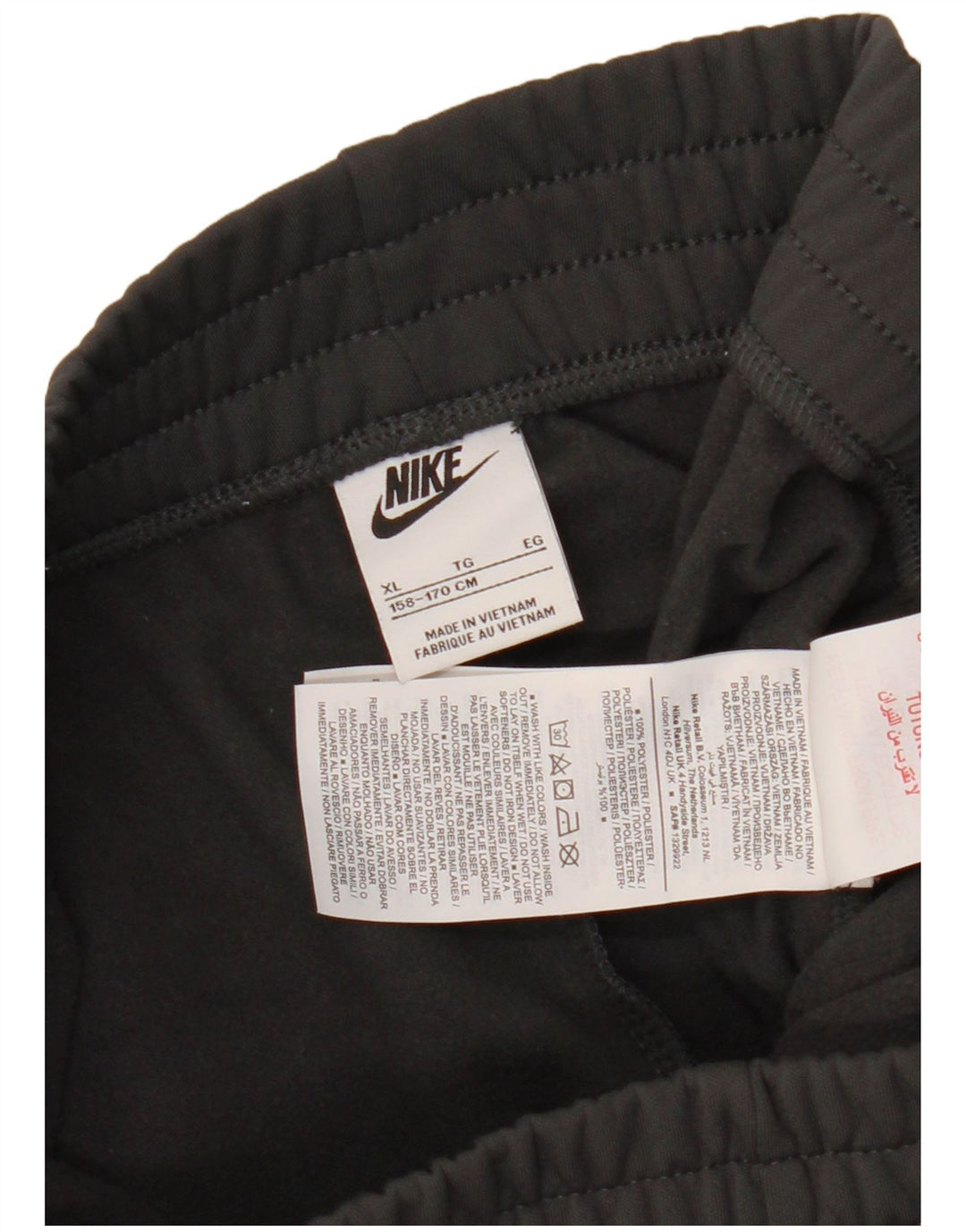 Спортивный костюм Nike для мальчиков, брюки для бега, 13–14 лет, XL, серый полиэстер