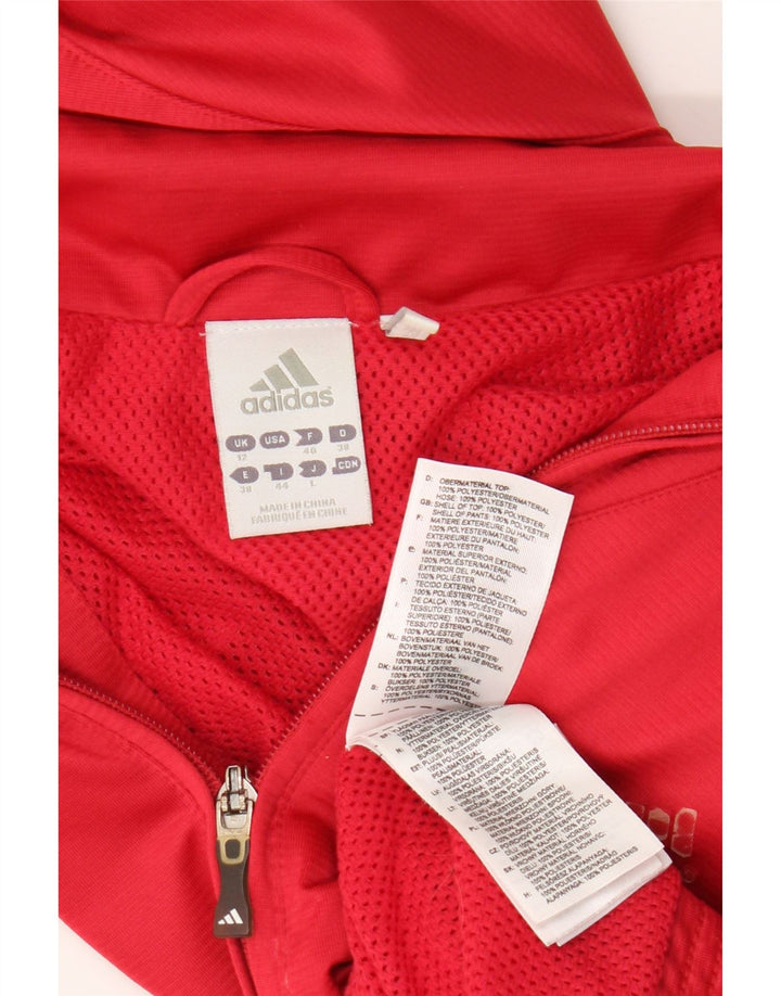 Женская спортивная куртка Adidas Clima 365 UK 12, средний красный полиэстер