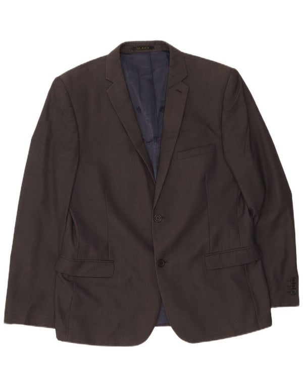 Мужской пиджак на двух пуговицах Ted Baker UK 42 XL, серая шерсть