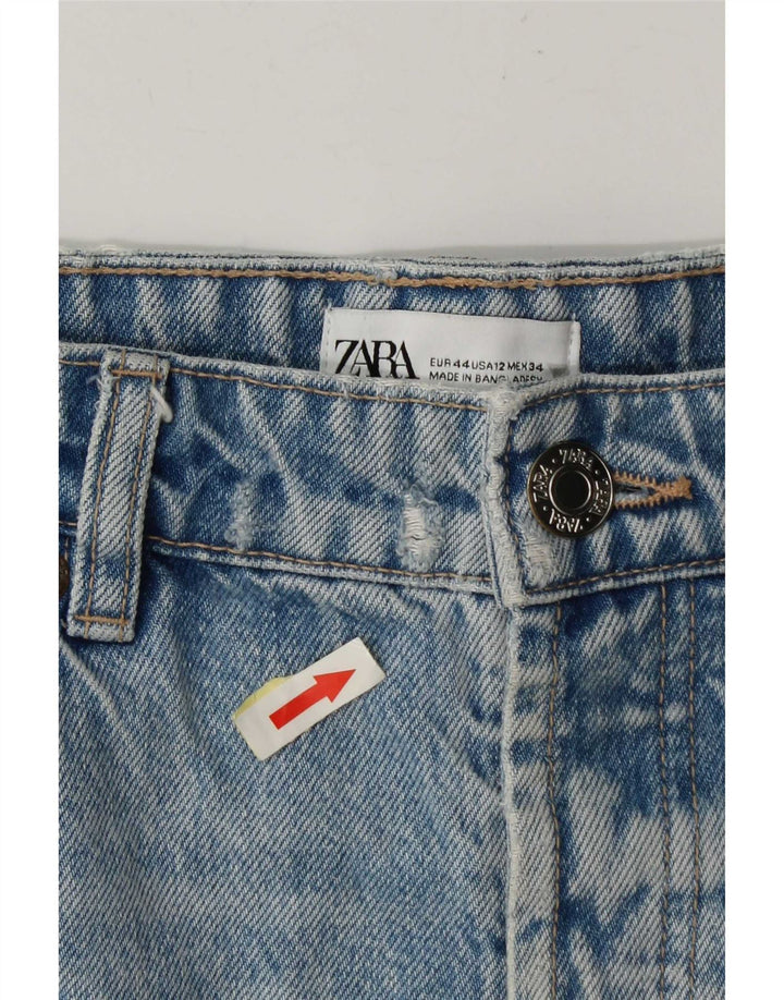 Женские джинсовые шорты Zara EU 44 XL W34 синие