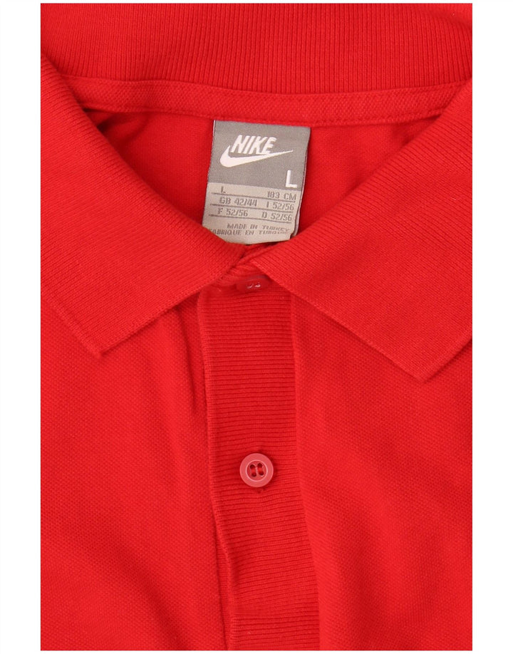 Мужская рубашка-поло Nike UK 42/44, большая красная