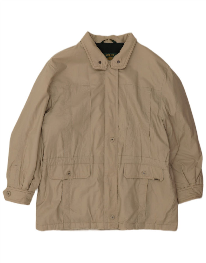 Delmod Женская куртка-ветровка оверсайз EU 46 XL Бежевый хлопок