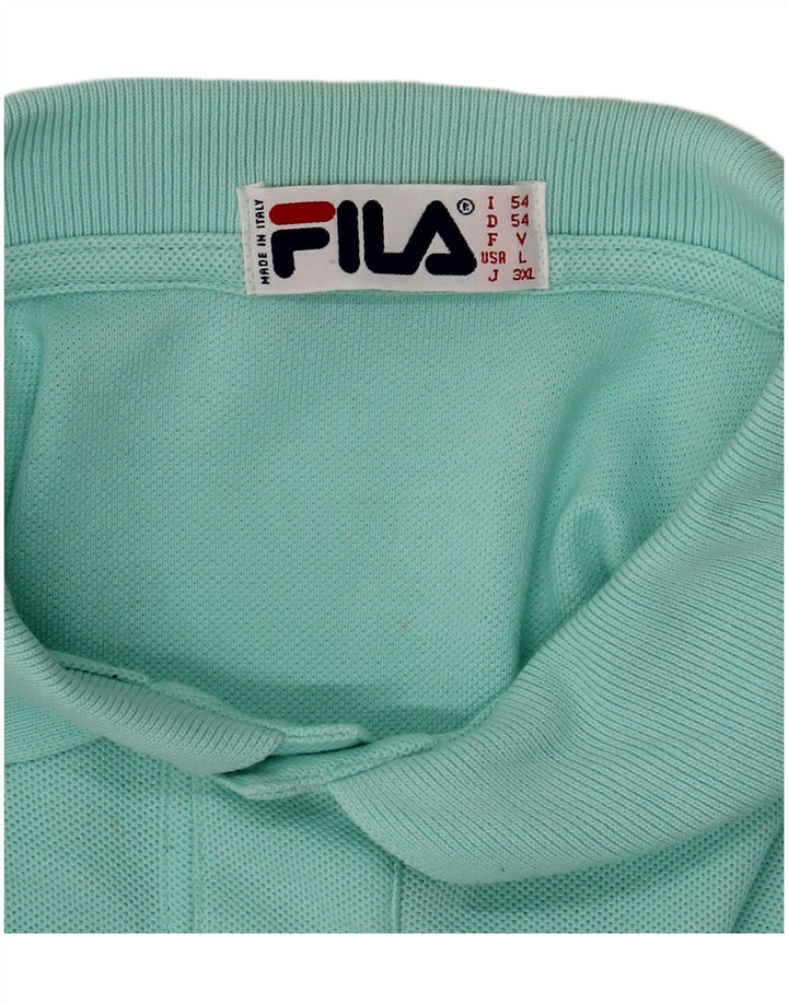 Мужская рубашка-поло FILA IT 54 XL Бирюзовый
