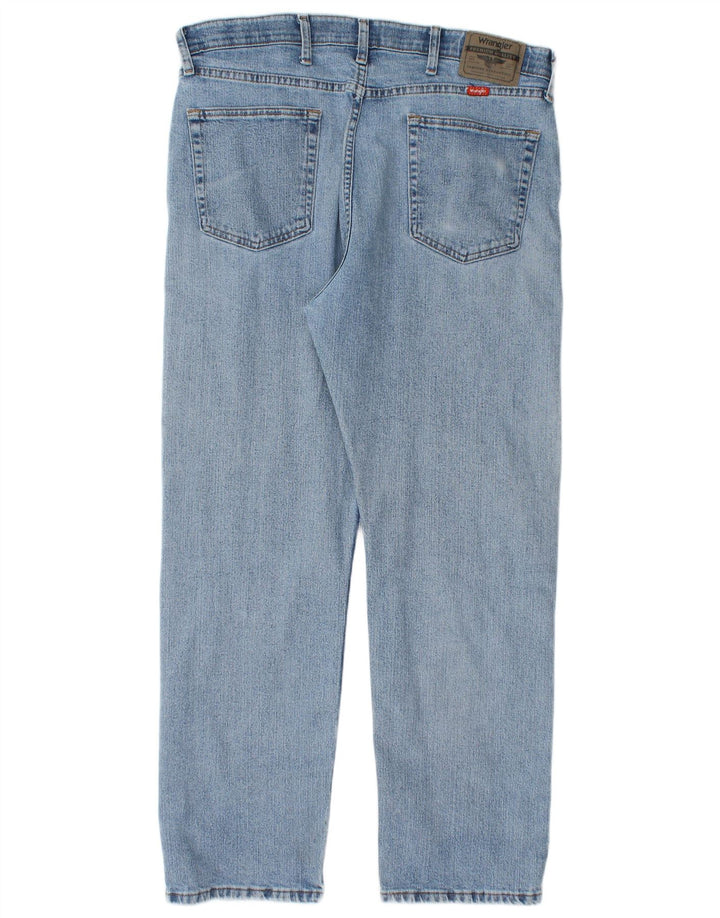 Мужские прямые джинсы WRANGLER стандартного кроя W36 L30, синий хлопок