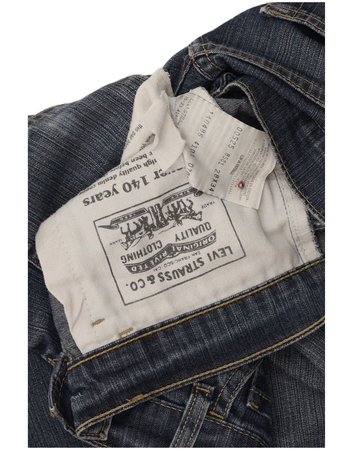 Женские укороченные джинсы LEVI'S 525 W28 L23 Синие, хлопок