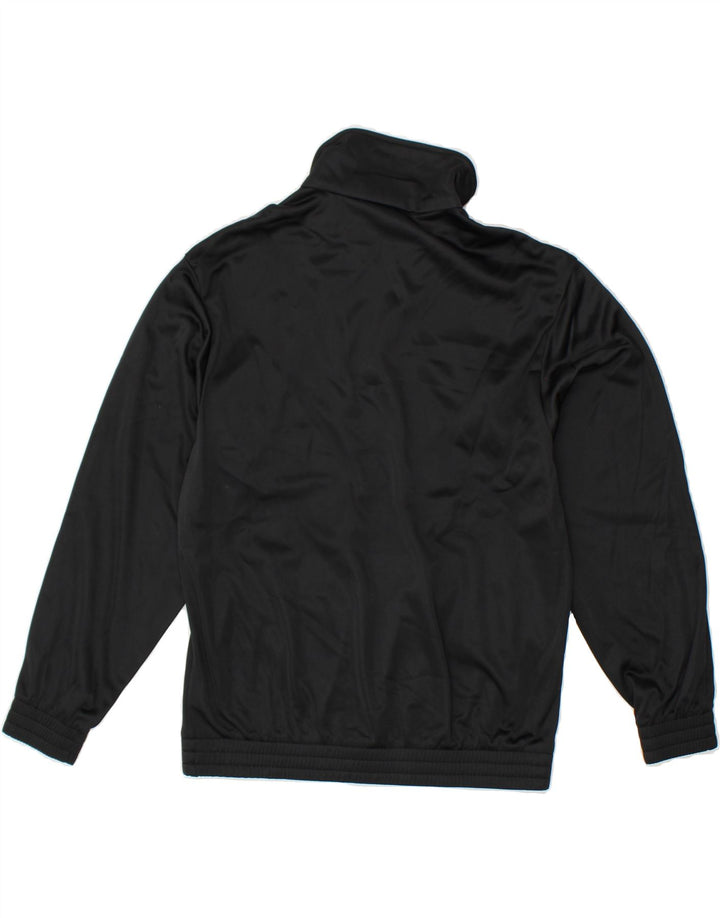 LOTTO Boys Zip Neck Sweatshirt Jumper 13-14 Years Black Polyester Vintage Lotto and Second-Hand Lotto from Messina Hembry 