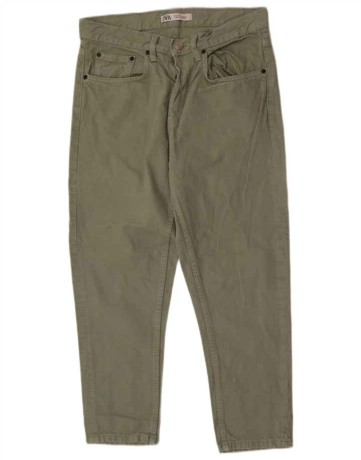 Мужские джинсы Zara Slim EU 40 Medium W31 L26, зеленый хлопок