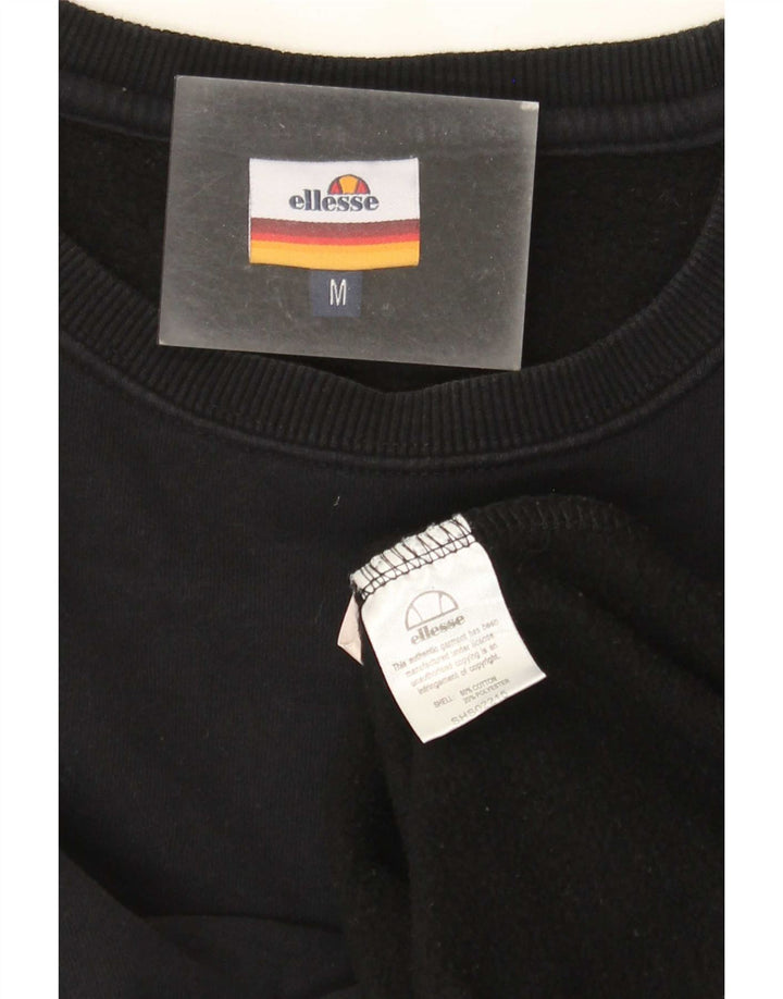 ELLESSE Мужской свитшот из хлопка среднего размера, черный