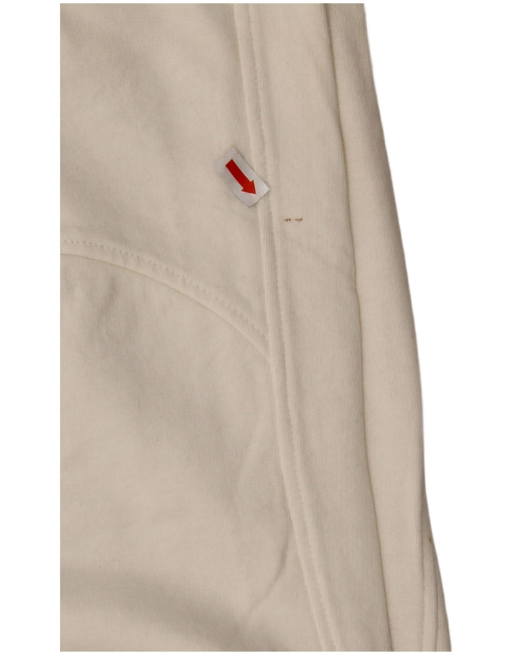 KAPPA Womens Graphic Tracksuit Trousers XS White Cotton