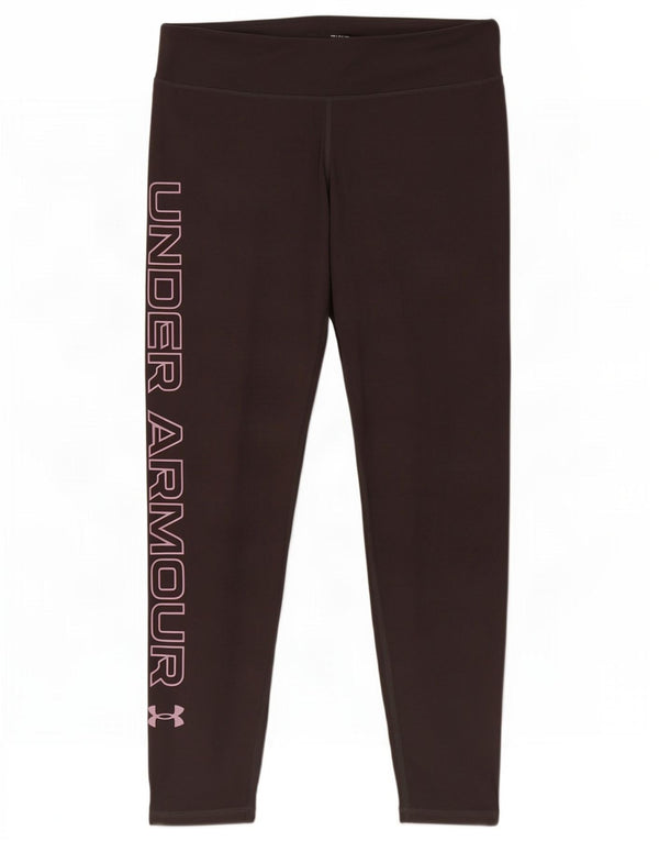 Женские леггинсы с рисунком Under Armour UK 10, маленькие серые, хлопок