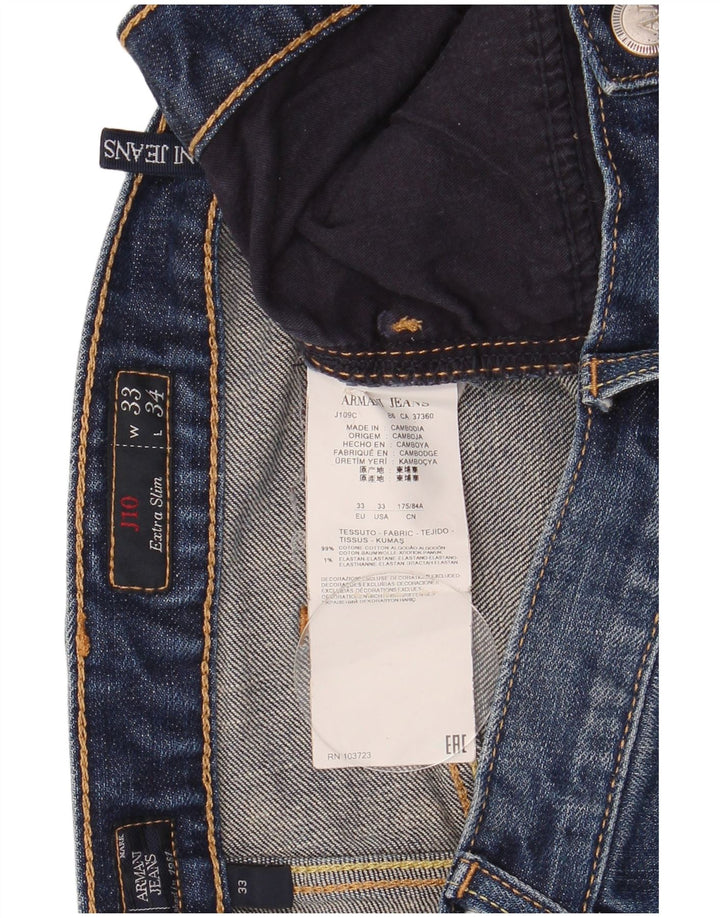 Женские джинсы Armani J10 Slim W33 L34 Синие, хлопок