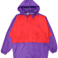Мужская непромокаемая куртка PUMA Oversized с капюшоном UK 36, маленькая фиолетовая с цветными блоками