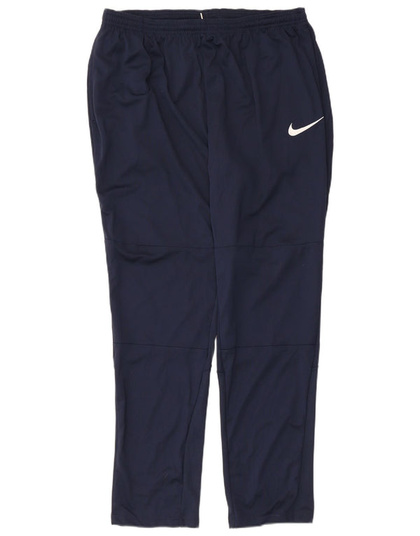 Мужские спортивные брюки Nike XL темно-синие из полиэстера спортивные