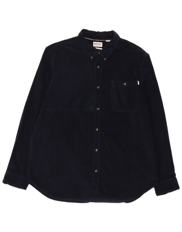 Timberland Mens Corduroy Regular Fit Shirt 2XL Navy Blue