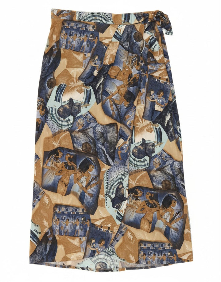 FLOU Womens Abstract Pattern Wrap Skirt EU 40 Medium W28  Multicoloured