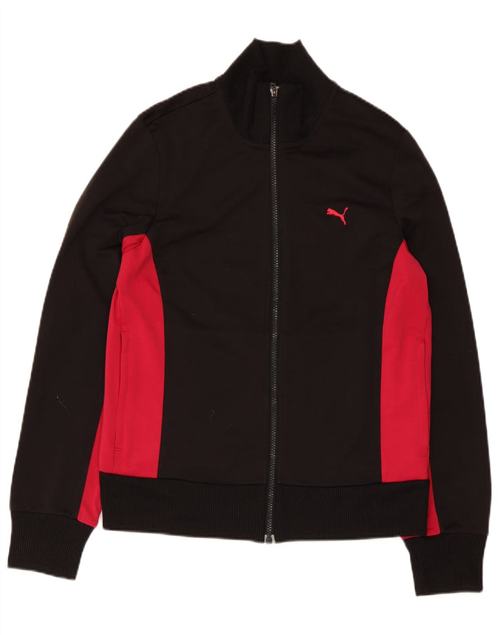 Женский спортивный костюм Puma UK 14, большой черный полиэстер с цветными блоками