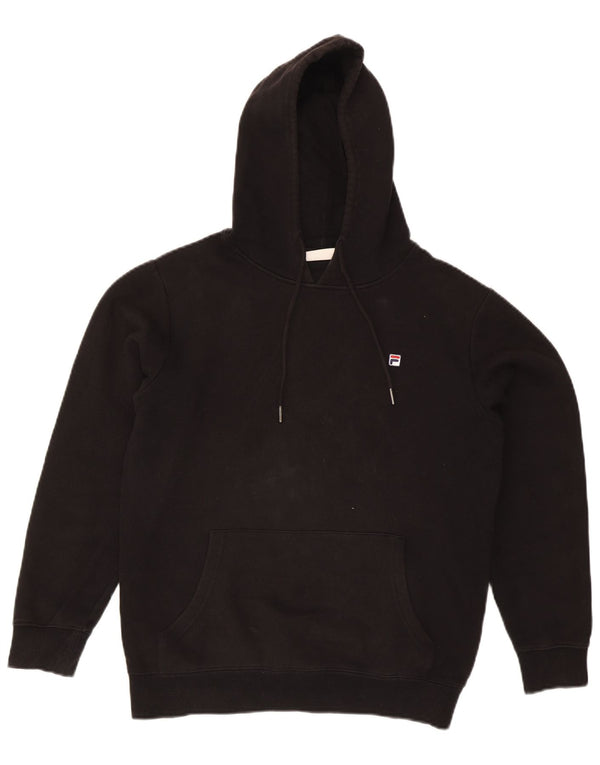 Fila Мужской джемпер свободного кроя с капюшоном XS, черный хлопок