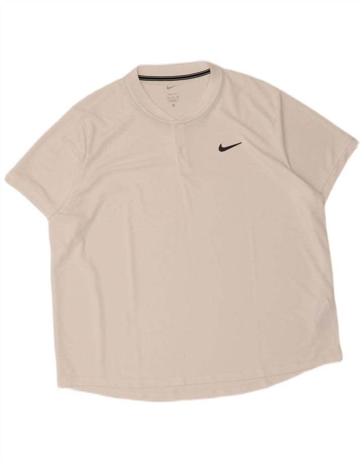 Мужская футболка Nike Dri Fit 2XL, белый полиэстер