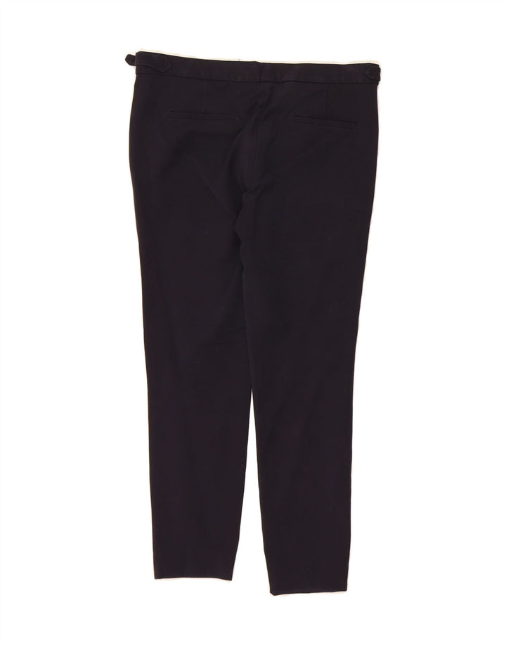 MASSIMO DUTTI Womens Slim Cropped Trousers EU 40 Medium W30 L26 Black Vintage Massimo Dutti and Second-Hand Massimo Dutti from Messina Hembry 