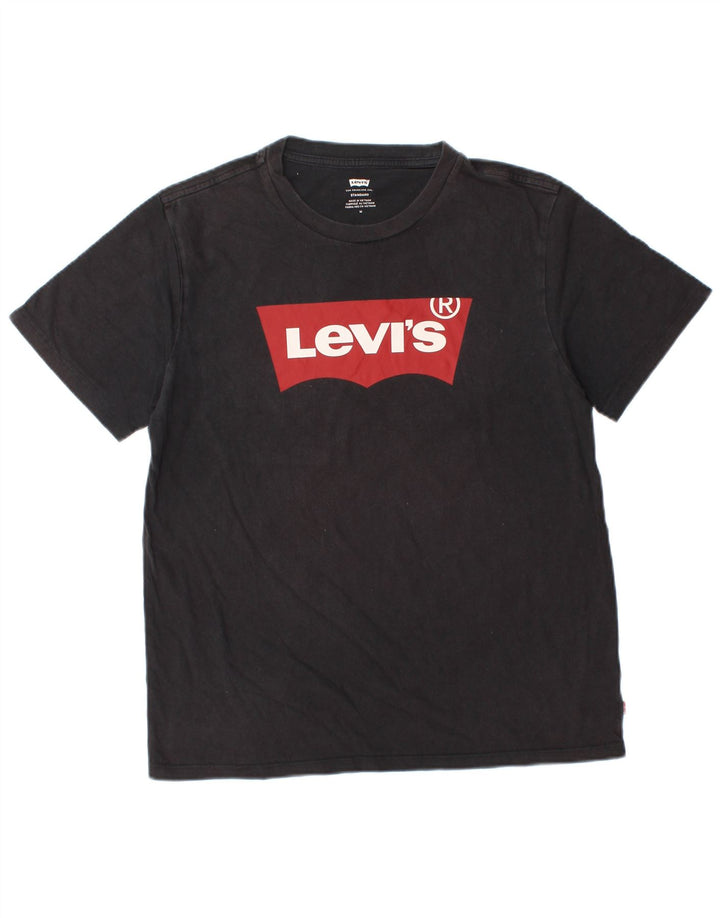 Женская футболка Levi's Standard с рисунком Top UK 14, средний черный