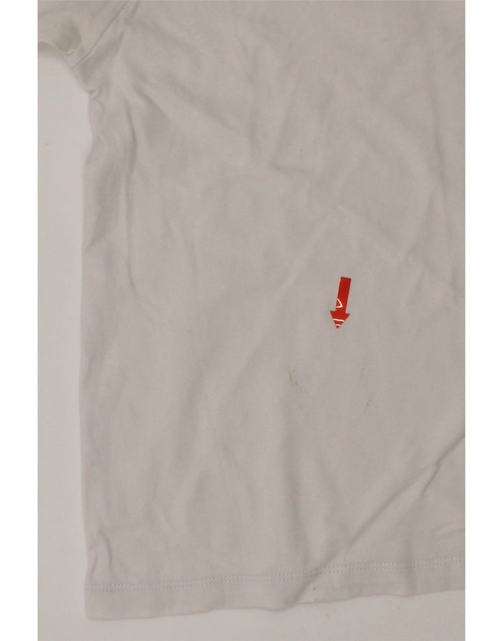 ADIDAS Boys T-Shirt Top 11-12 Years Medium  White Cotton Vintage Adidas and Second-Hand Adidas from Messina Hembry 