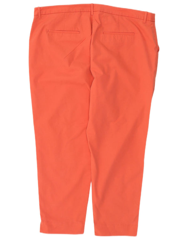 Женские укороченные брюки Marks & Spencer UK 22 3XL W44 L27 Оранжевый хлопок