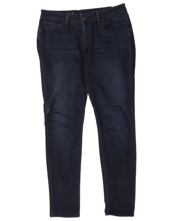Женские джинсы скинни Levi's W29 L32 Темно-синие, хлопок