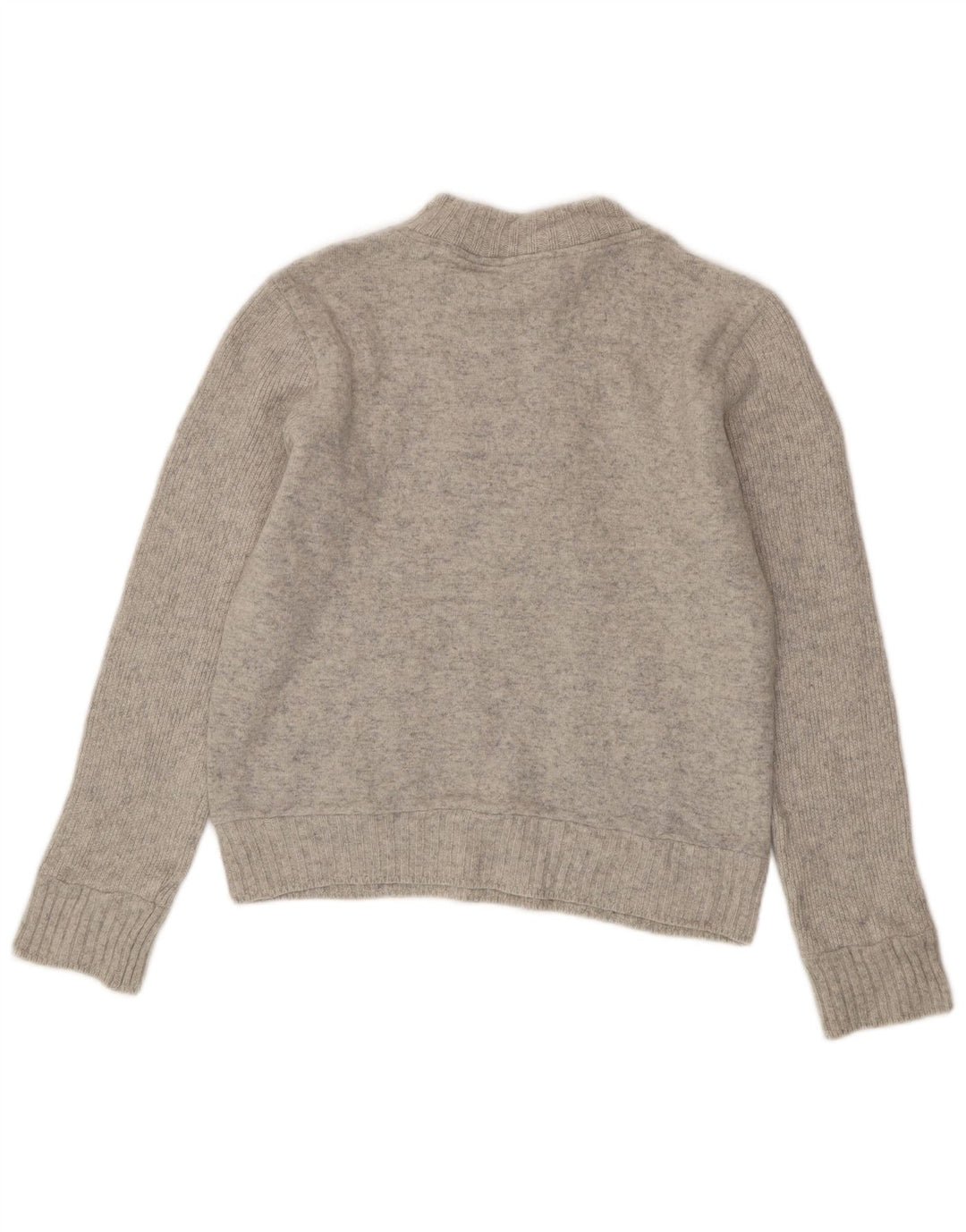 Мужской приталенный джемпер с воротником на молнии Lacoste, размер 4, средний серый в крапинку